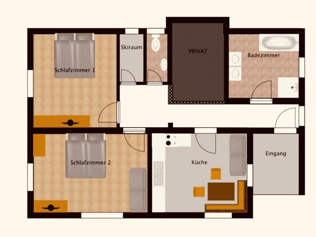 הוילה קלוסטרל אם ארלברג Haus Andrea מראה חיצוני תמונה